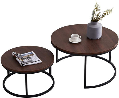 Nest Of Tables : Nesting Coffee Table Set of 2 Modern Accent Coffee Table