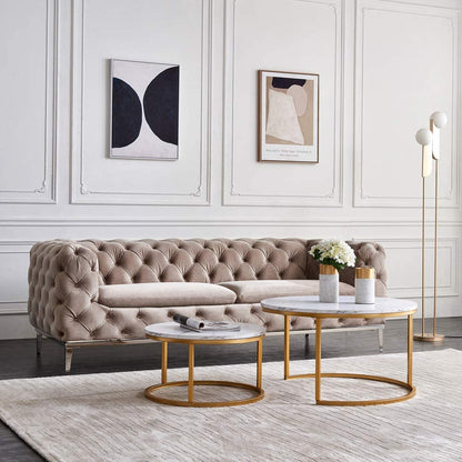 Nest Of Tables : Nesting Coffee Table Set of 2 Modern Accent Coffee Table
