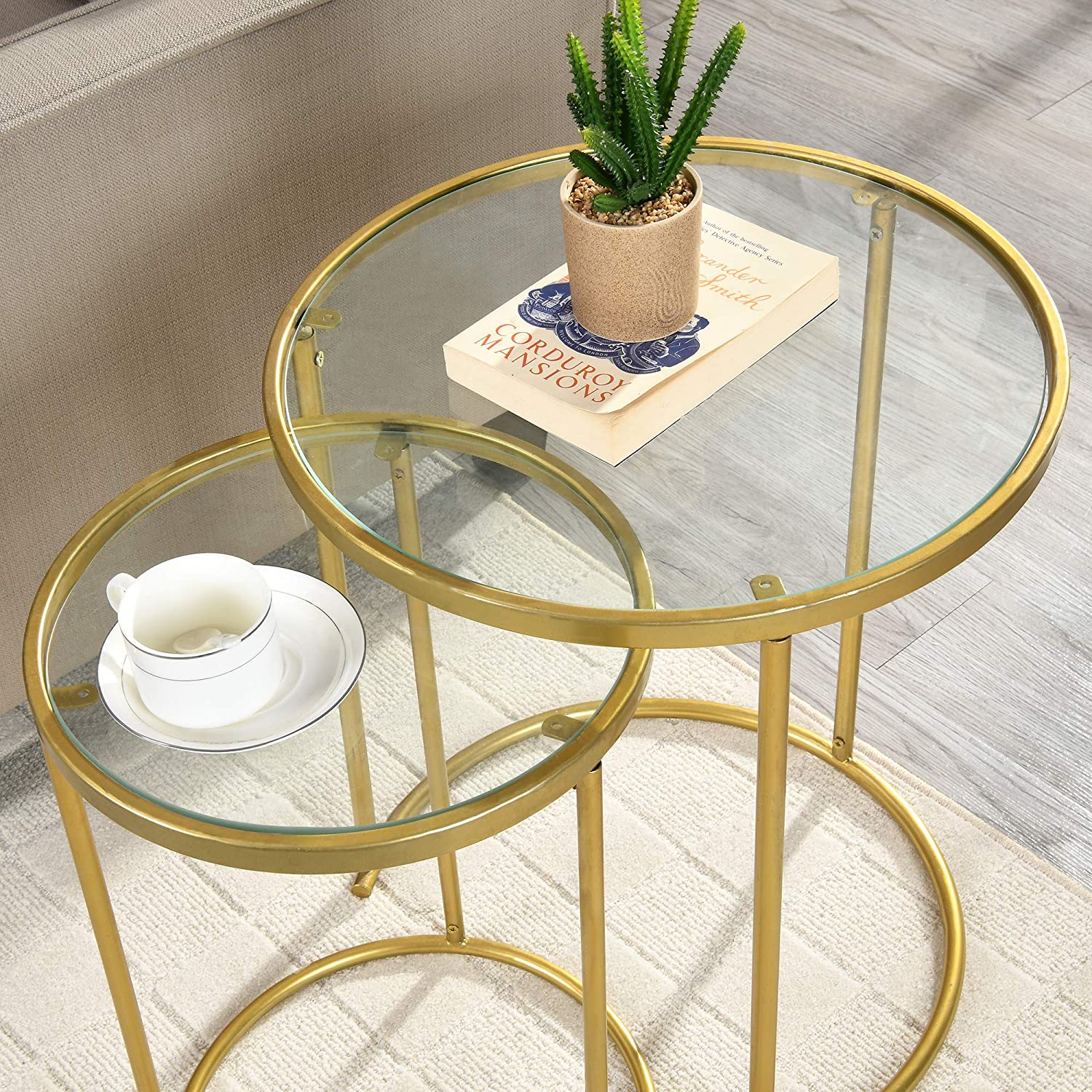 Nest Of Tables : Nesting End Table 2-Piece Set