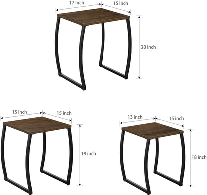 Nest Of Tables : Nesting Tables, Vintage Side Table Set of 3