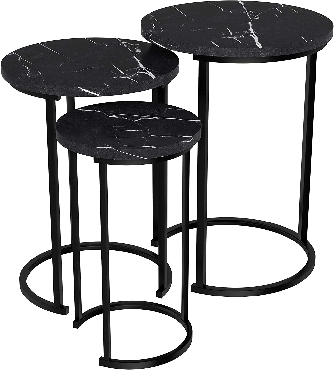 Nest Of Tables Round Nesting Tables, Largest Dimensions