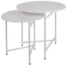 Nest Of Tables Round Nesting White Tables (Display Tables) 
