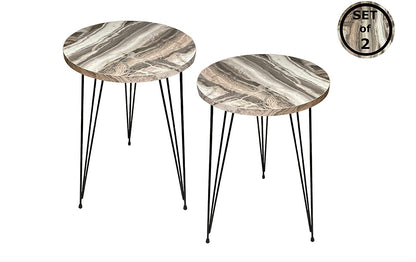 Nest Of Tables : Set of 2 Side Tables for Small Spaces