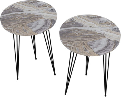Nest Of Tables : Set of 2 Side Tables for Small Spaces