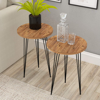 Nest Of Tables : Set of 2 Side Tables for Small Spaces
