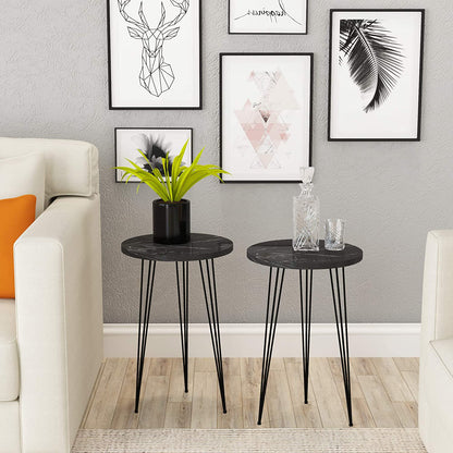 Nest Of Tables : Set of 2 Side Tables for Small Spaces