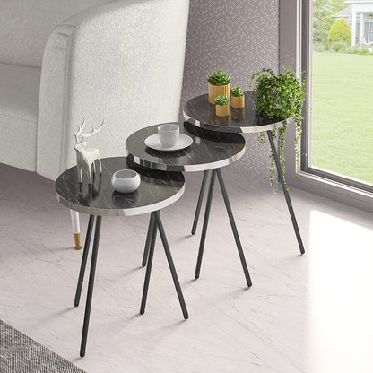 Nest Of Tables : Set of 3 Nesting END Tables Nightstand Bedside Table