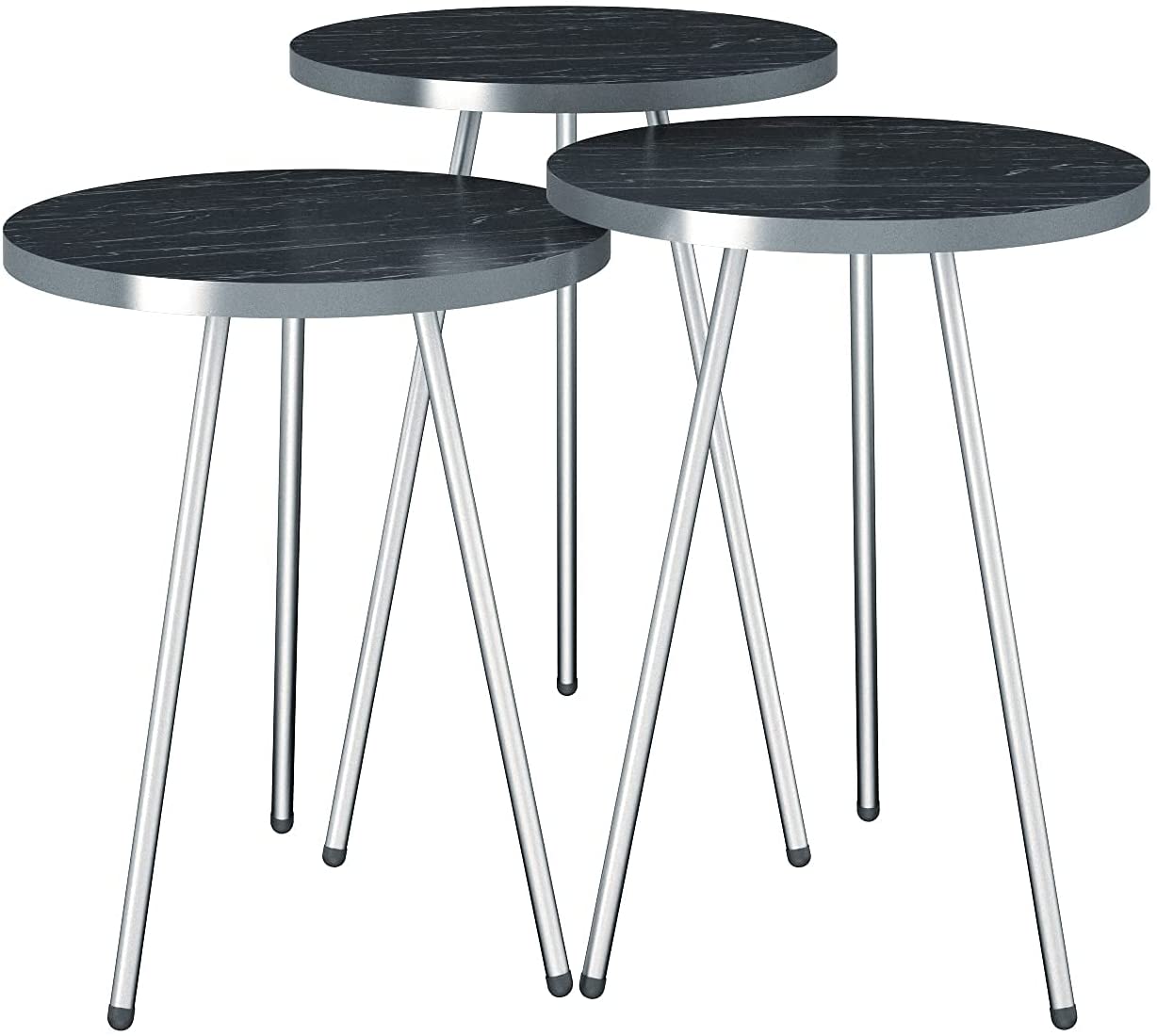 Nest Of Tables : Set of 3 Nesting END Tables Nightstand Bedside Table