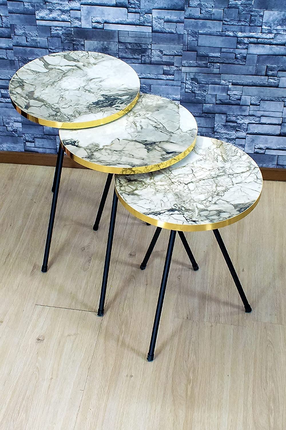 Nest Of Tables : Set of 3 Nesting END Tables Nightstand Bedside Table
