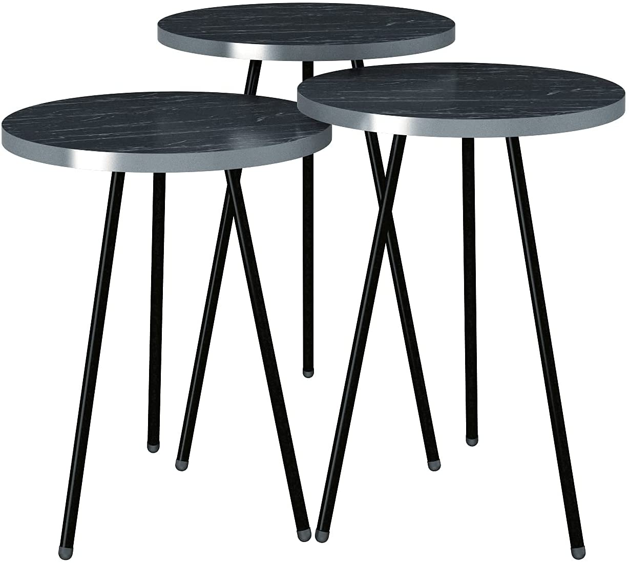 Nest Of Tables : Set of 3 Nesting END Tables Nightstand Bedside Table