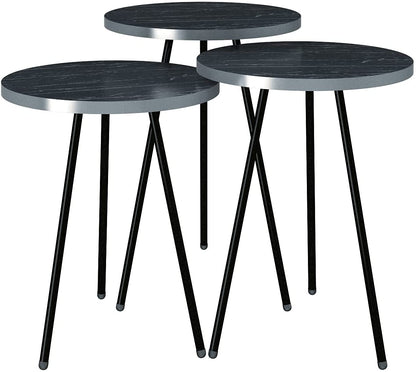Nest Of Tables : Set of 3 Nesting END Tables Nightstand Bedside Table