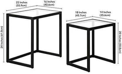 Nest Of Tables Side Table, Black Bronze 