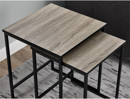 Nest Of Tables : Stewart Nesting Tables, Weathered Oak