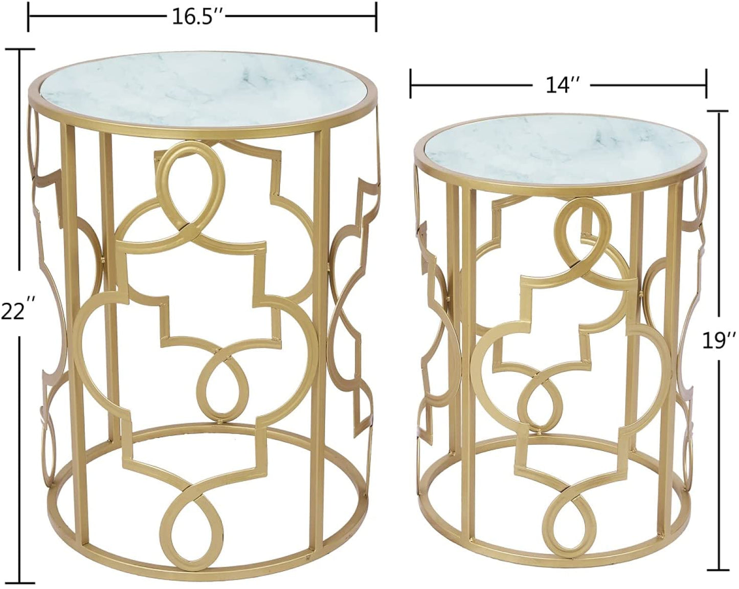 Nest Of Tables: Top Set of 2, Stacking Small Coffee Tables for Small Space Living Room