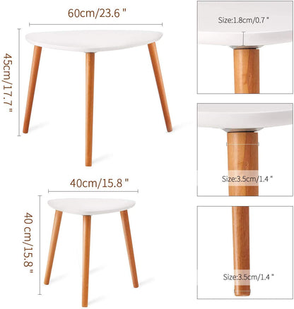 Nest Of Tables : White Nesting Coffee Table for Living Room