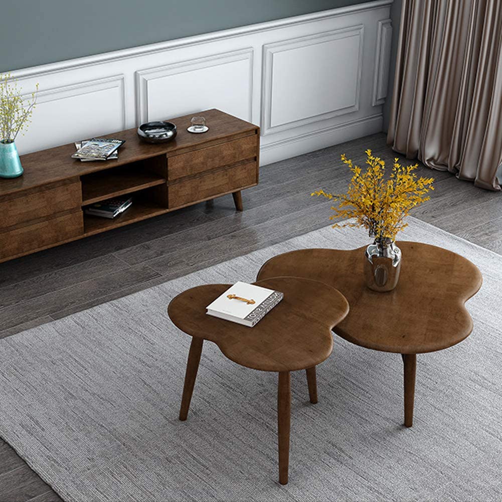 Nest of Tables : Nesting Coffee Table Symmetrical Petal Shape
