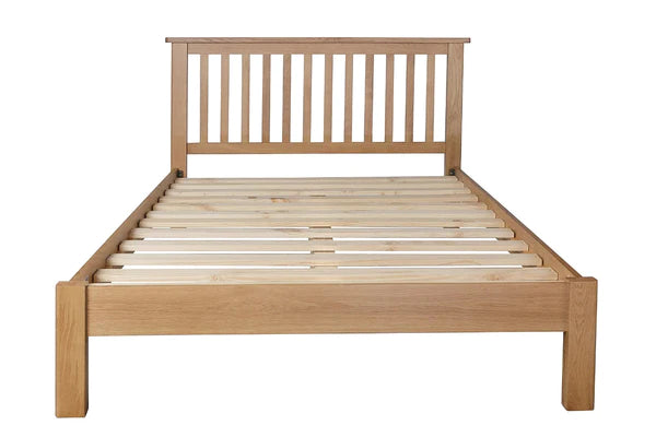 Double Bed: Oak Wooden Double Bed