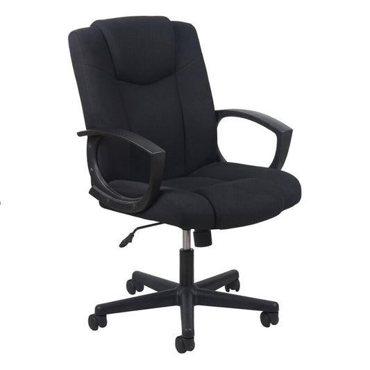Office Chair : Black upholstered with elastic fabric Chair