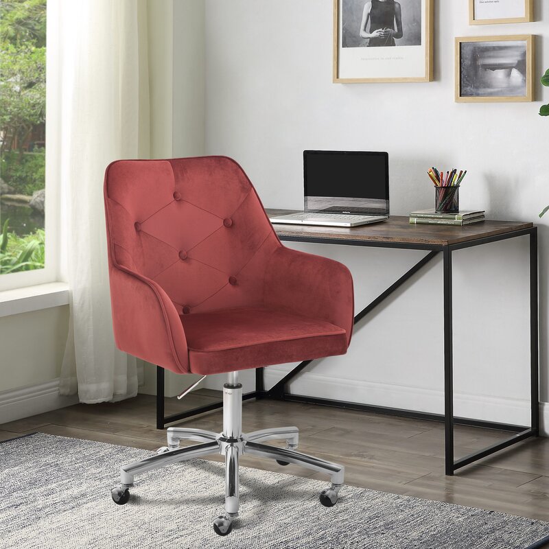 Office Chair : Modern Velvet Office Chair