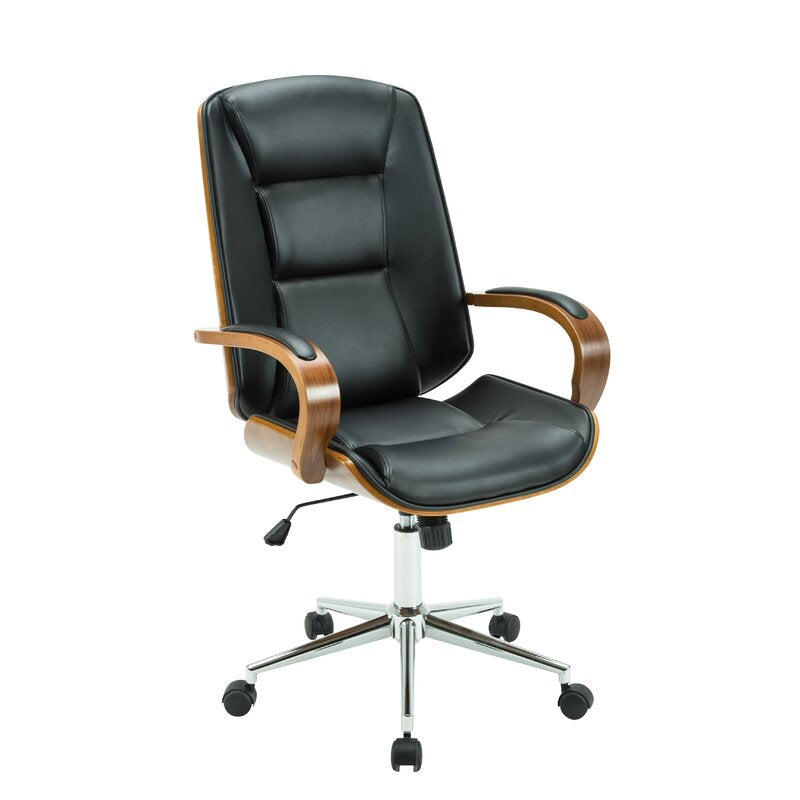 Office Chair : Upholstered 5 Caster Wheels Office Chair