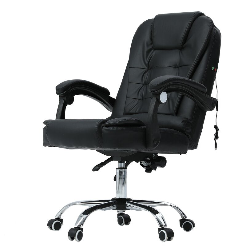 Office Chair : Upholstered Black Office Chair