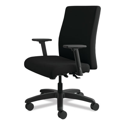 Office Chair : Upholstered Black Office Chair