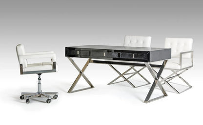 Office Desk : Black Crocodile Desk