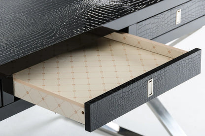 Office Desk : Black Crocodile Desk