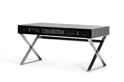 Office Desk : Black Crocodile Desk