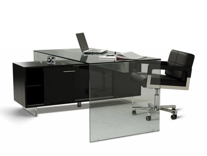 Office Desk : Black Oak Office Desk