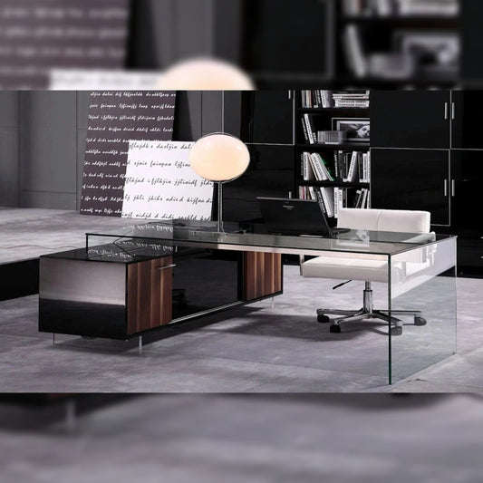 Office Desk Modern glass table