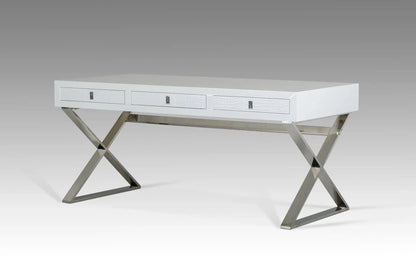 Office Desk: White Crocodile Desk