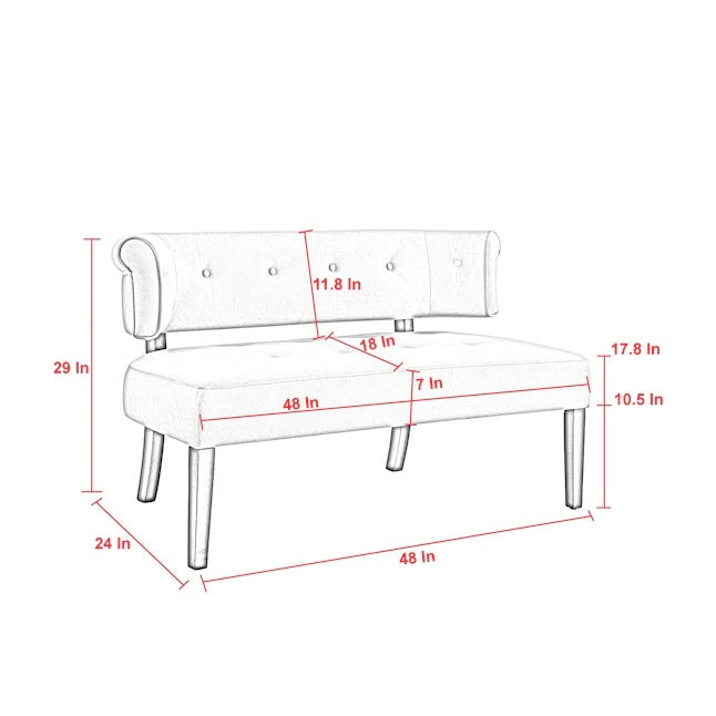 Office Sofa 51 Armless Settee