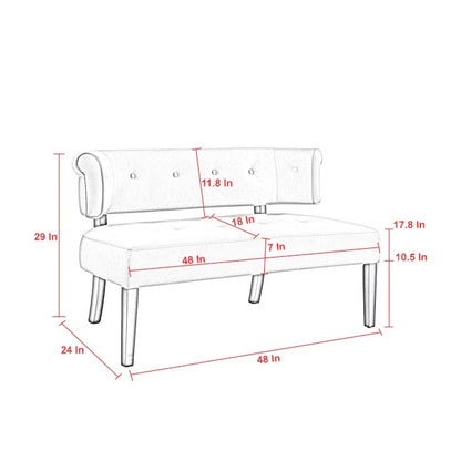 Office Sofa 51 Armless Settee