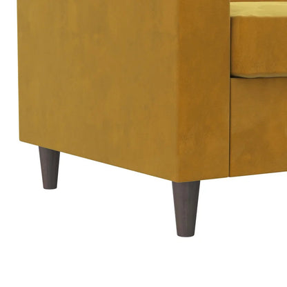 Office Sofa : DIN 72'' Velvet Tuxedo Arm Sofa