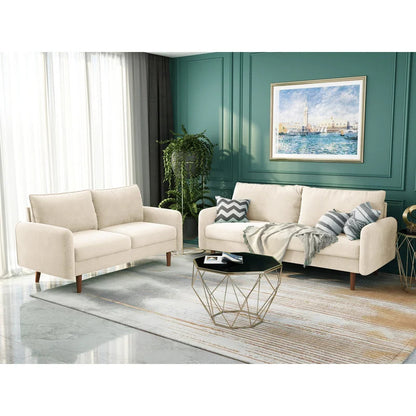 Office Sofa : JOY 71.6'' Velvet Square Arm Sofa