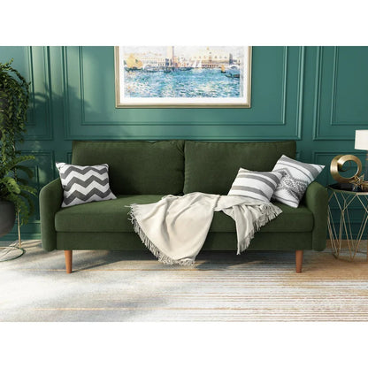 Office Sofa : JOY 71.6'' Velvet Square Arm Sofa
