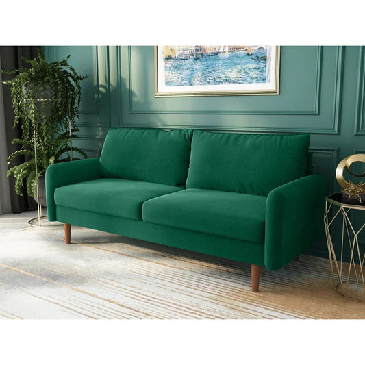 Office Sofa : JOY 71.6'' Velvet Square Arm Sofa