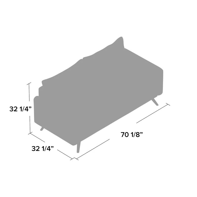 Office Sofa : RID 70.1'' Round Arm 2 Seater Sofa Sofa