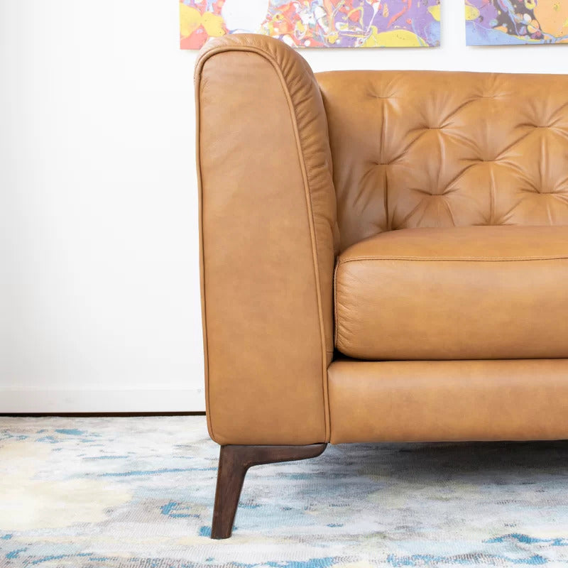 Office Sofa : RIO 90" Leatherette Tuxedo Arm Sofa