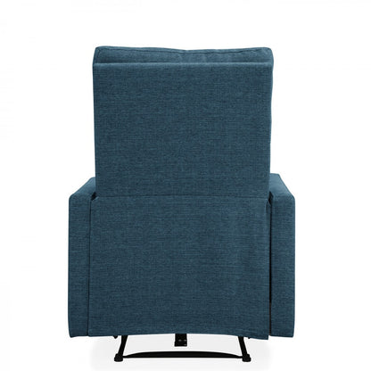 One seater sofa: Fabric Upholstered Recliner Chair/Armchair Sofa With Retractable Footrest
