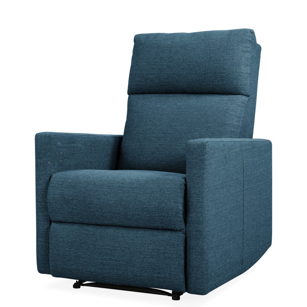 One seater sofa: Fabric Upholstered Recliner Chair/Armchair Sofa With Retractable Footrest