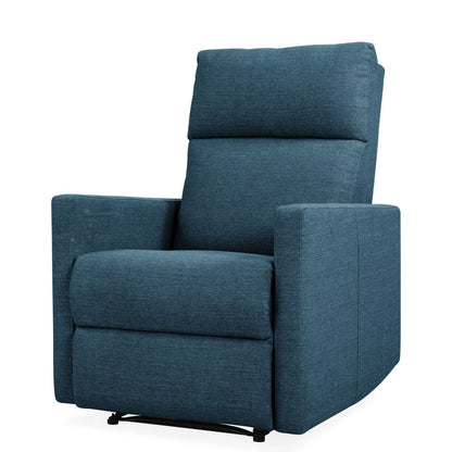 One seater sofa: Fabric Upholstered Recliner Chair/Armchair Sofa With Retractable Footrest