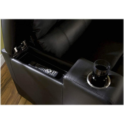 Recliners: Panther Single Seater Leatherette Recliner And Massage Chair(Black)