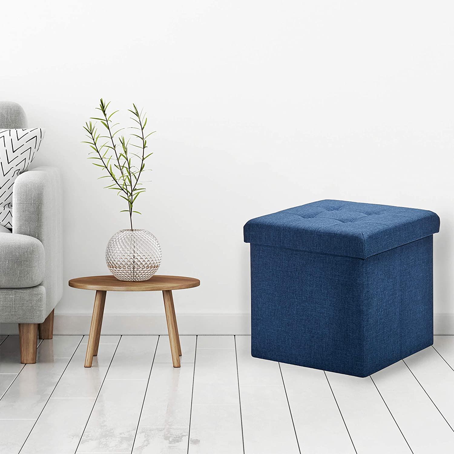 Ottomans : Classics Fold able Storage Footrest Chest Ottoman, 1-Pack