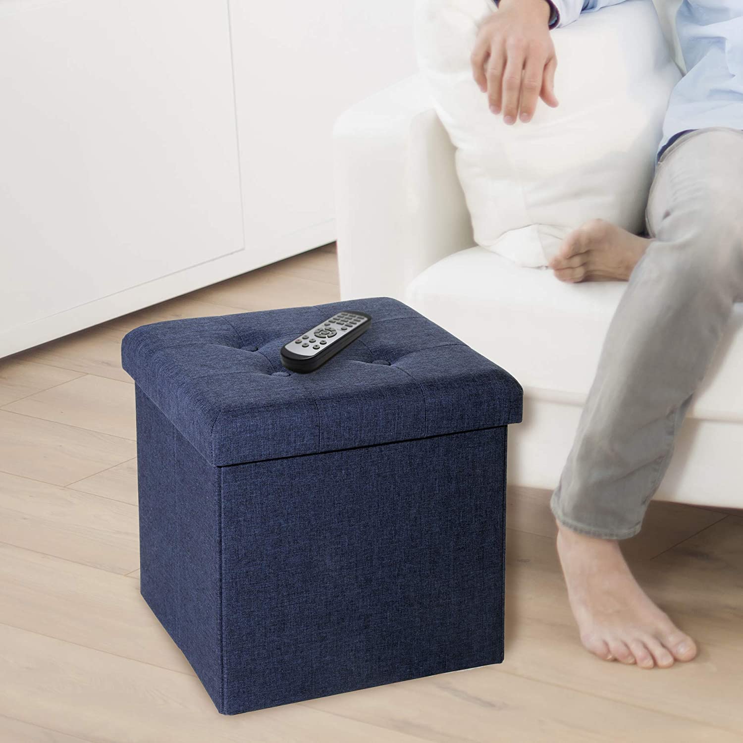 Ottomans : Classics Fold able Storage Footrest Chest Ottoman, 1-Pack