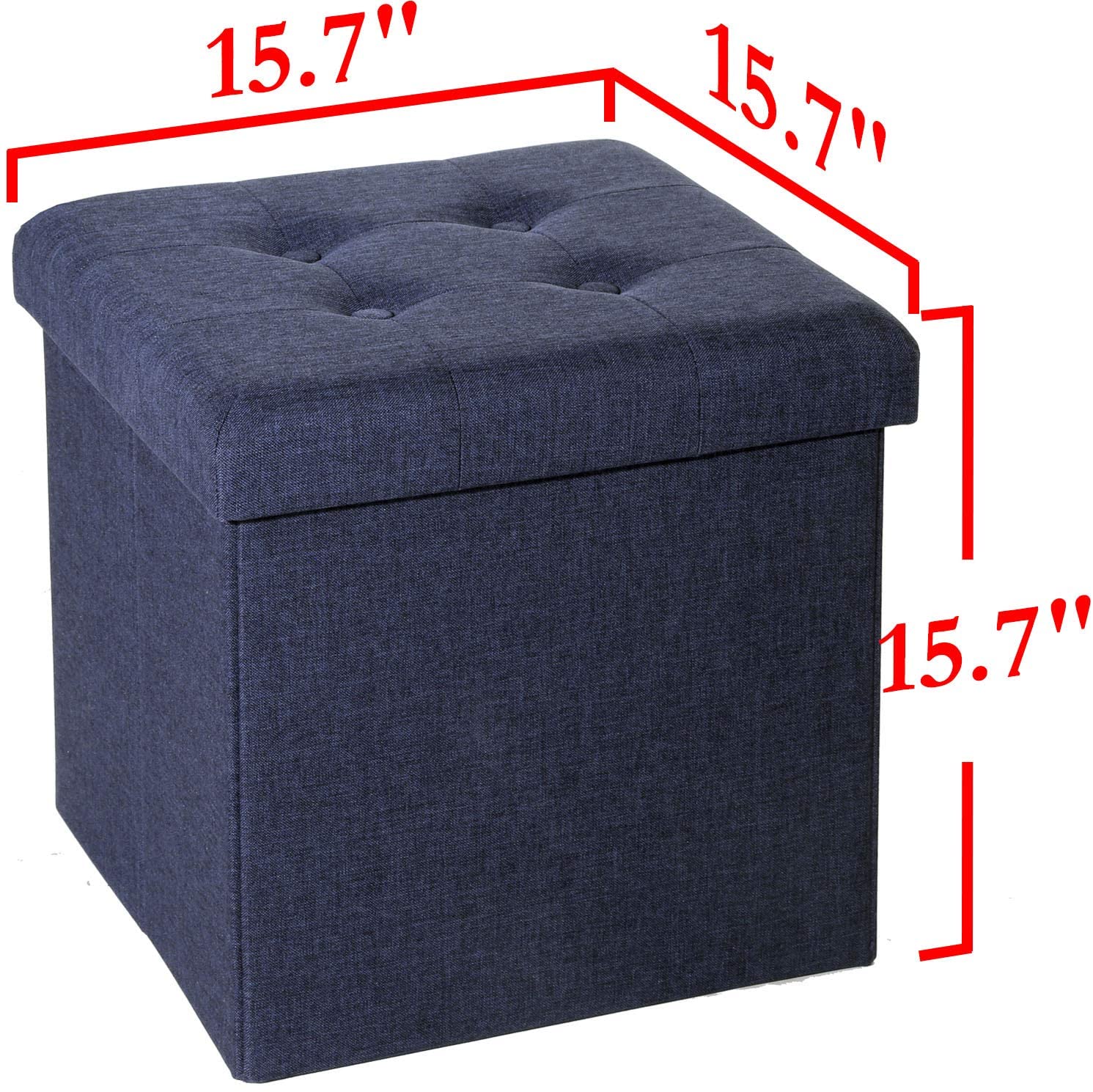 Ottomans : Classics Fold able Storage Footrest Chest Ottoman, 1-Pack