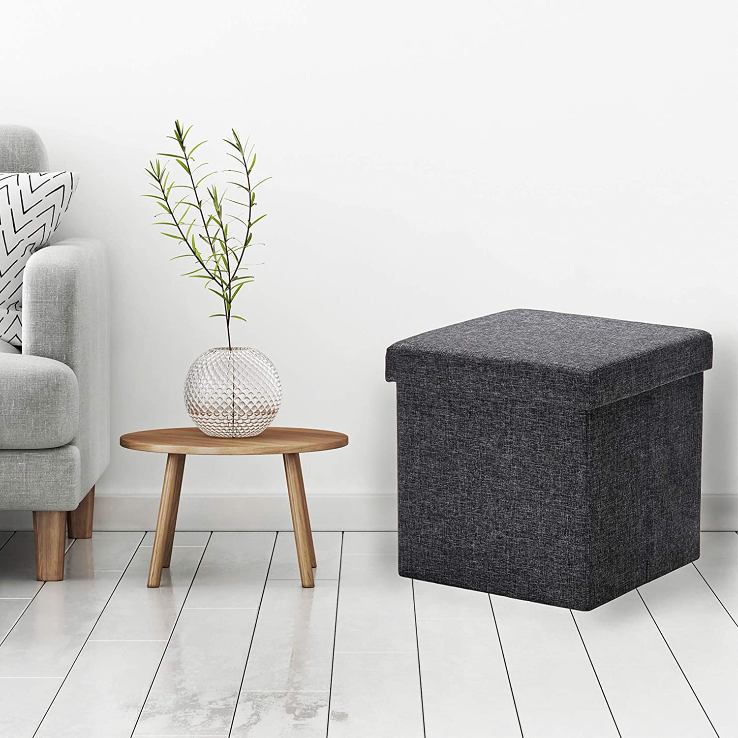 Ottomans : Classics Fold able Storage Footrest Chest Ottoman, 1-Pack