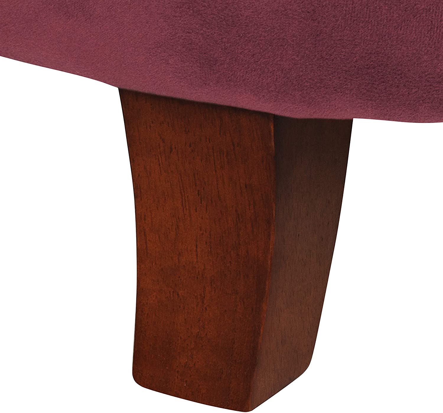 Ottomans : Fabric Upholstered Round Storage Ottoman with Removable Lid