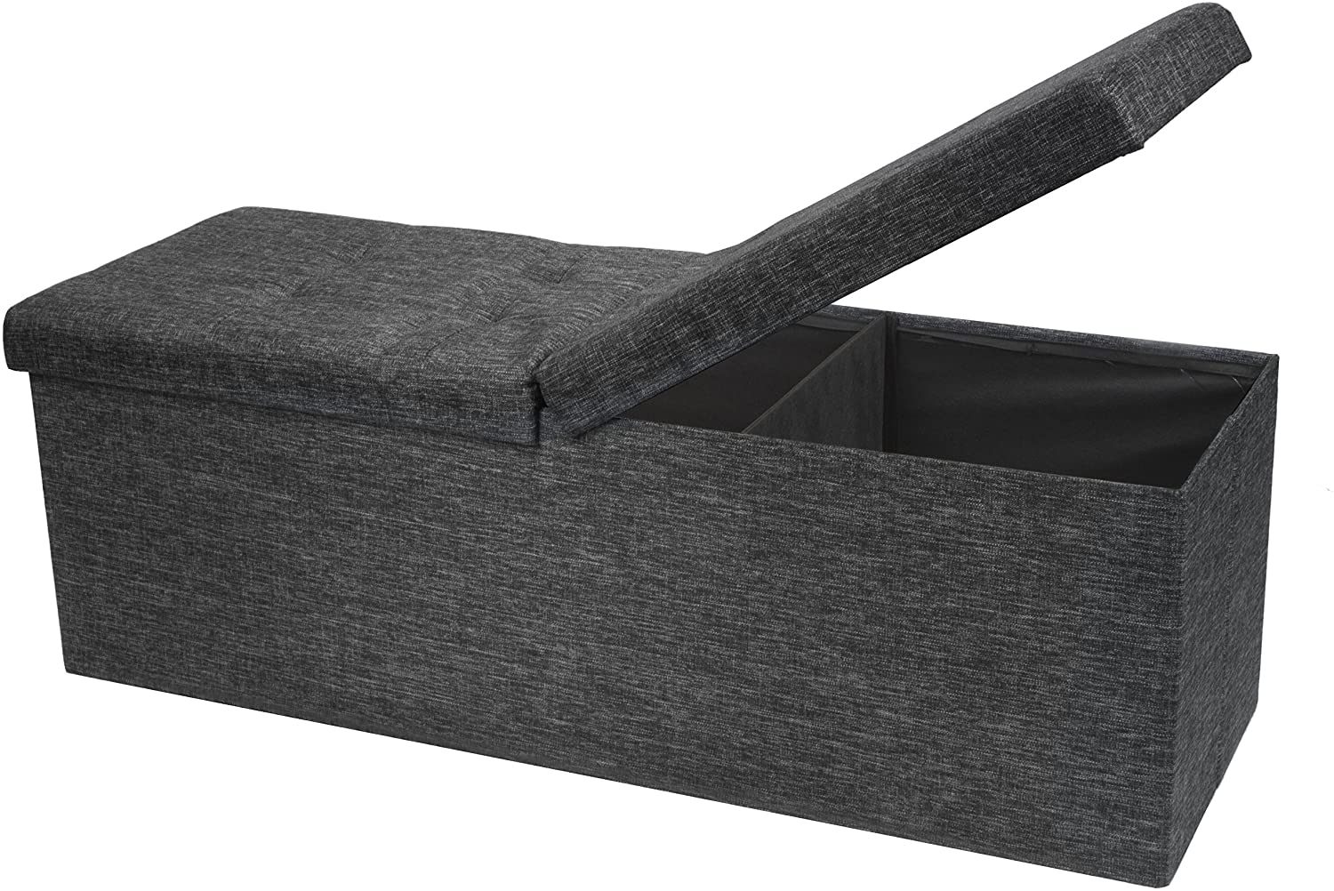 Ottomans : Folding Toy Box Chest with Ottomans Bench Foot Rest